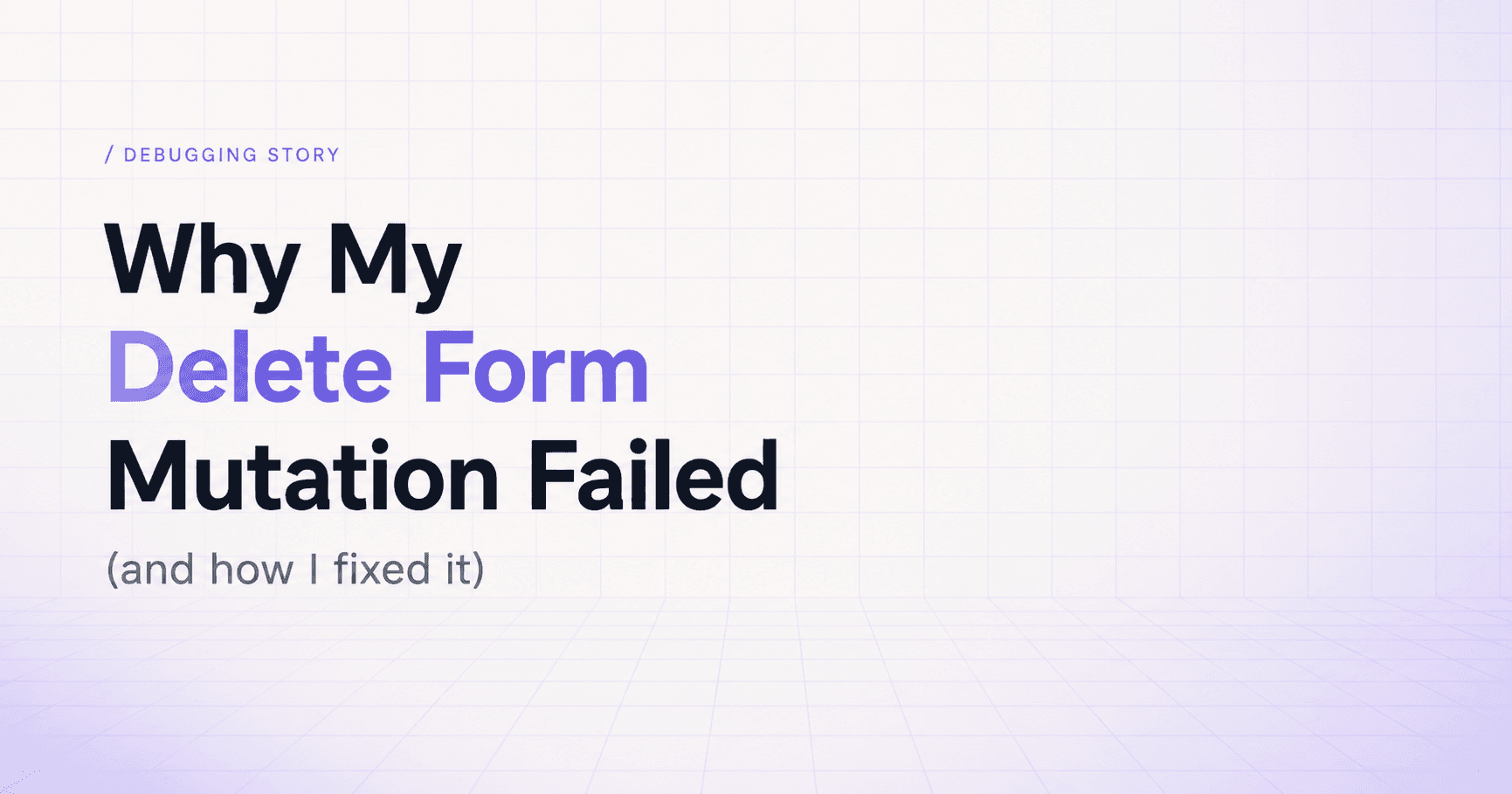 A interesting bug and learning while building form-builder